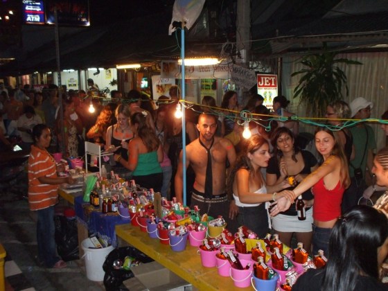Full Moon Party drink buckets via A.Haldun ONUK