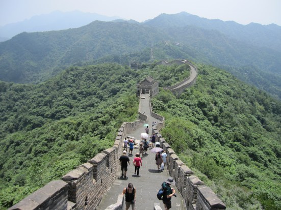 The Mutianyu section of the Great Wall of China