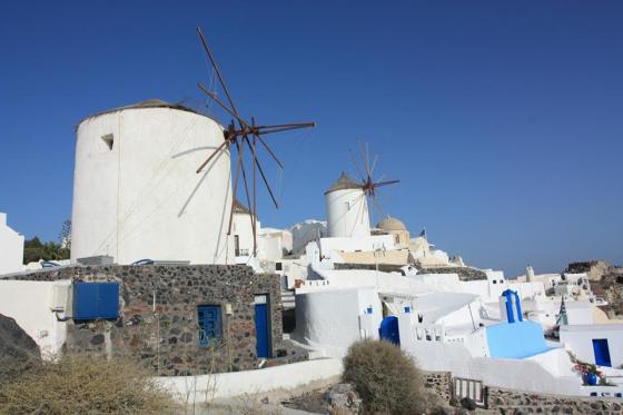 Santorini Windmills