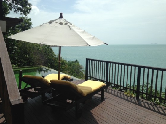 View from the deck at Six Senses, Koh Samui