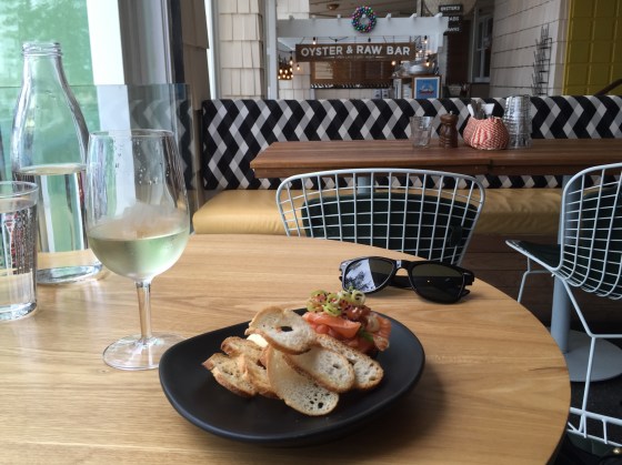 Wine and a snack at Manly Wines