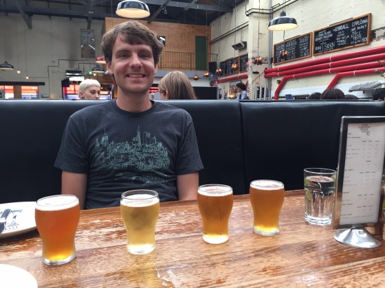 Little Creatures beer flight