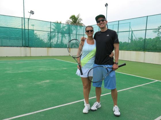 Tennis in the Maldives