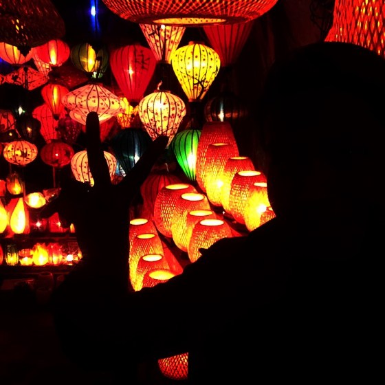 Lantern market in Hoi An